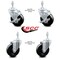 Service Caster 4 Inch Hard Rubber Wheel Swivel 10mm Threaded Stem Caster Brakes SCC, 2PK SCC-TS20S414-HRS-M1015-2-TLB-2 - alternate 1